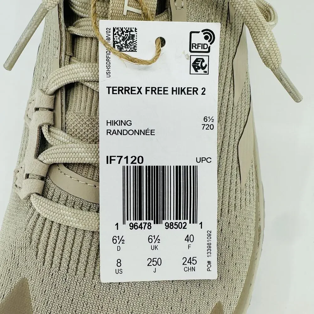 Adidas Women's Terrex Free Hiker 2.0 Hiking Shoes 'Wonder Beige' IF7120 Size 8